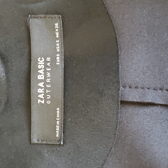 Zara Basic Outer ware faux suede jacket NWOT - Picture 12 of 13